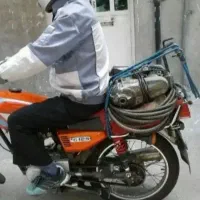 لوله بازکنی با فنربرقی/پمپ باد فشار قوی/ارزان.فوری