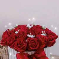 گل روز روبانی|گل مصنوعی|تاکستان, |دیوار