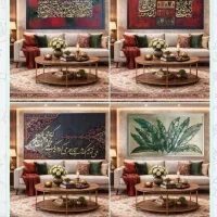 تابلوهای دکوراتیو نقاشی خط سایز بزرگ(فروش عمده)