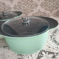 سرویس قابلمه ی چدن  کاملا نو|ظروف پخت‌وپز|قائن, |دیوار