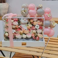 باکس نوزادی بزرگ شیشه ای تولدی دخترانه پسرانه|گل مصنوعی|مشهد, شهید مطهری|دیوار
