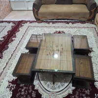 ست میز جلو مبلی و چهار عدد میز عسلی