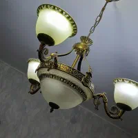 لوستر بسیار تمیز و سالم|لوستر و چراغ آویز|قزوین, |دیوار