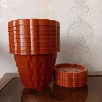 گلدان پلاستیکی گرد