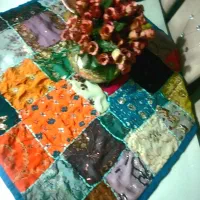 معاوضه روتختی و رومیزی دست دوز هند ست سه تیکه