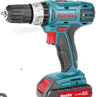 کیت کامل دریل شارژی رونیکس باطری دبل مدل 8018