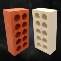 آجر نما سفال 5، 5/5 و 7 سانت 10 سوراخه زرد و قرمز