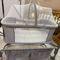 تخت کنار مادر برقی برند Hipp رنگ توسی|تخت و صندلی بچه|لنگرود, |دیوار