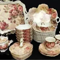 سرویس لمونژ کرم گل میخک