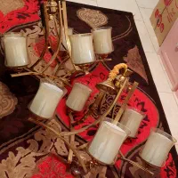 ۲تا لوسترست نقره ای درحد نو|لوستر و چراغ آویز|فردیس, فردیس|دیوار