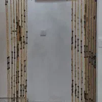 پرده ریسه ای کشویی با مهره چوبی|پرده، رانر، رومیزی|مشهد, هنرور|دیوار