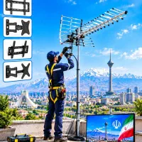 نصب انتن / براکت دیواری / گردان / ثابت / خوش قیمت