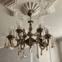 لوستر برنجی ۸شاخه