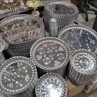 دیس (سینی ) استیل بیضی طرح دار ضد زنگ و رنگ ثابت|ظروف سرو و پذیرایی|مشهد, رضاییه|دیوار