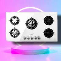 اجاق گاز سفید ۵ شعله|اجاق گاز و لوازم برقی پخت‌وپز|رشت, حمیدیان|دیوار