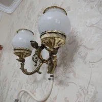 چراغ گازی برنزی طرح فرشته|لوستر و چراغ آویز|تبریز, |دیوار