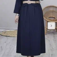 کفتان بلند مخمل کبریتی ریز