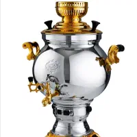 سماور گازسوز سهند نفیس ( طلایی ) 8 لیتری