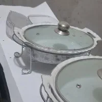 ظروف کاسه استیل. بلورشیشه ای .کاسه و بشقاب چینی