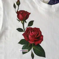 تی شرت هنری نقاشی شده با دست