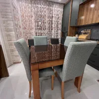 میز ناهار خوری ۴ نفره برند چوب رنگ جهیزیه نو