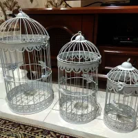 قفس تزیئنی معاوضه با گل بزرگ