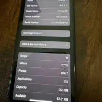 ایفون ۱۲اصلی پلمپ۲۵۶|موبایل|رشت, کاکتوس|دیوار