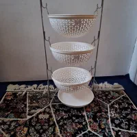 سبد سفید سه کاسه ای|آب‌چکان و نظم‌دهنده ظروف|بندرعباس, |دیوار