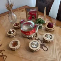 میز غذاخوری ۶ نفره با جنس چوب راش