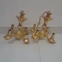 چهار شاخه. طلا کوب .قدیمی .نو