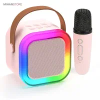 اسپیکرقابل حمل+میکروفون بیسیم مناسب مهمونی ودورهمی