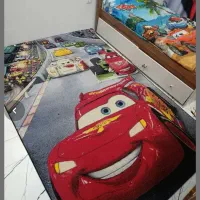 فرش اتاق کودک به همراه پرده ست