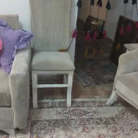 مبل راحتی ۷ نفره با ۴ عدد صندلی غذاخوری