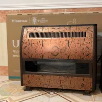 بخاری گازی با طرح سنگی قهوه ای سالم