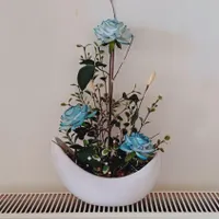 گل مصنوعی رز آبی