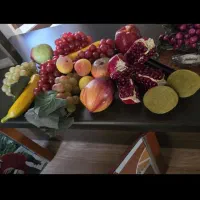 ظرف میوه باپایه مجسمه دست سازومیوه ها|ظروف سرو و پذیرایی|مشهد, هنرستان|دیوار