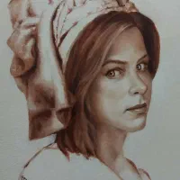 تابلو نقاشی رنگ روغن /سفارش تابلو نقاشی چهره|تابلو، نقاشی، عکس|تهران, آبشار تهران (دریاچه)|دیوار