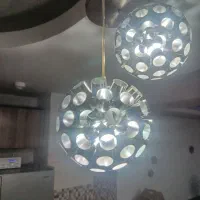 لوستر آلومینیومی ۳شاخه خوشگل|لوستر و چراغ آویز|فردیس, فرامرزیه|دیوار