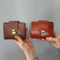 کیف پول و کارت چرمی دست دوز
