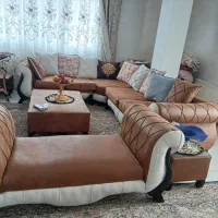 مبل ال ۹نفره عالی|مبلمان خانگی و میز عسلی|رشت, نظری|دیوار