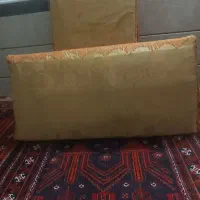 4عددپشتی سالم پارچه ساتن   کارتن داخل هم سالم