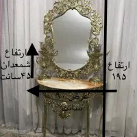 آینه و شمعدان برنزی سلطنتی|آینه|اسلامشهر, شهرک سعیدیه|دیوار