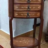 میز تلفن چوبی