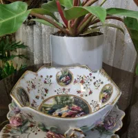 چینی مرغی طلاکوب|ظروف سرو و پذیرایی|اصفهان, باغ دریاچه|دیوار