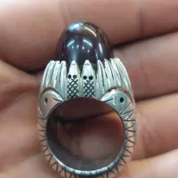 انگشتر عقیق کلوخه|کلکسیون اشیاء عتیقه|اصفهان, ارغوانیه|دیوار