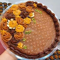 حلوا مجلسی سه آرد و زعفرانی