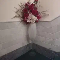 گل رز با پایه|گل مصنوعی|قم, نیروگاه|دیوار