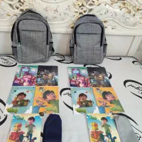 ۲ تا کوله یاکیف مدرسه با دفتر و جامدادی آک آک