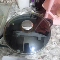 قابلمه چدن بزرگ درحده نو با کتری برقی نونو