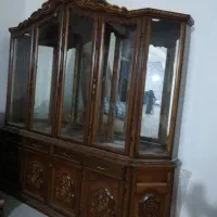 بوفه چوب گردو اصل|بوفه، ویترین، کنسول|اردبیل, |دیوار